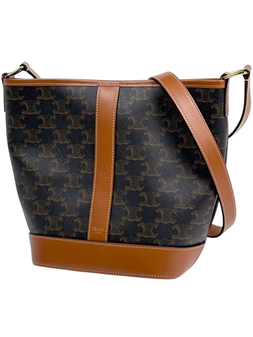 Celine Small Bucket Shoulder Bag Triomphe
